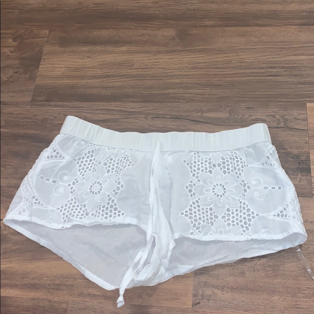 White Pajama Shorts Size M